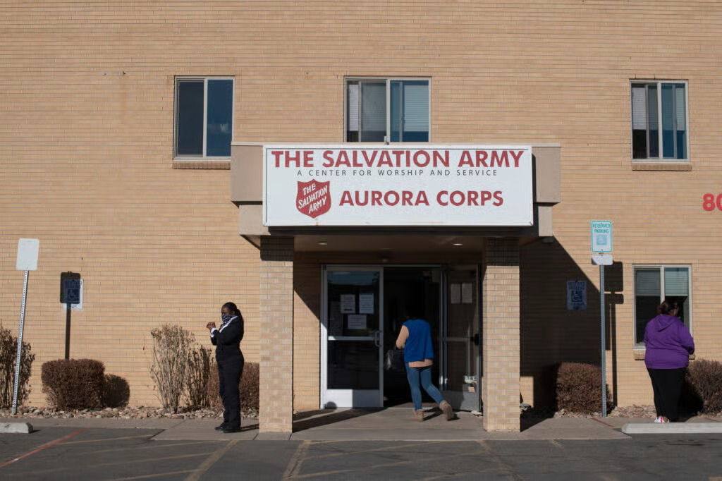 The Salvation Army Donates to Families in Aurora